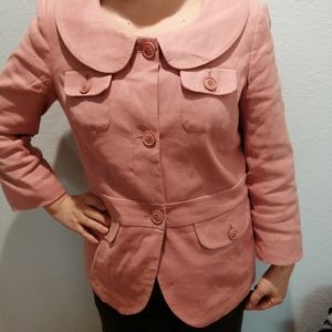 Axcess Women Linen Cotton 9/10 sleeve Jacket - Size 8